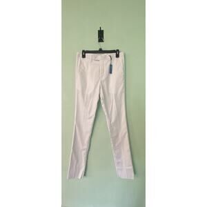 SEAN ALEXANDER Men's White 36S/30W Dress Pants Unhemmed To Have Tailored ￼